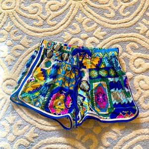 Trina Turk 100% silk shorts